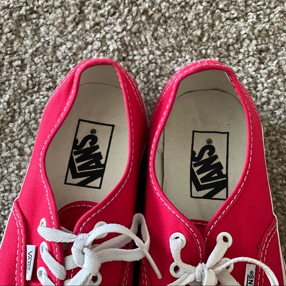 Authentic Red Vans - Picture 3 of 9